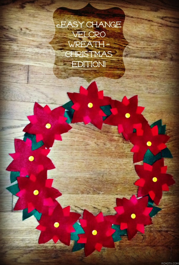easy change velcro wreath christmas edition