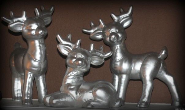 3 silver deer